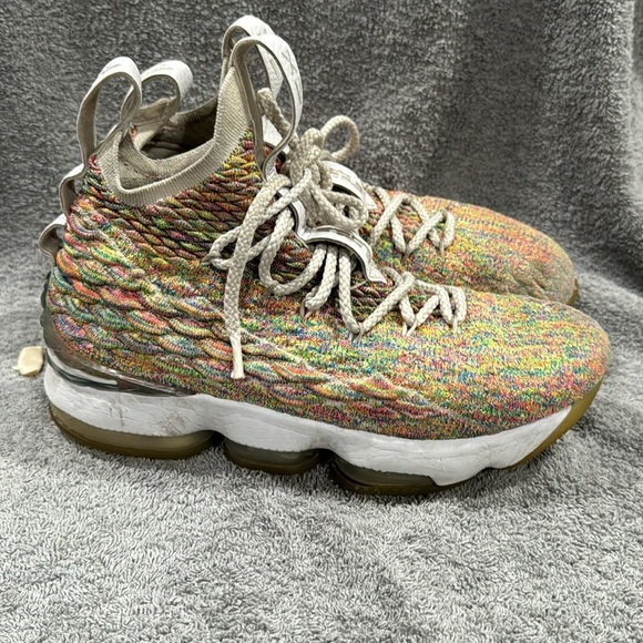 LeBron 15 fruity Tuitty Pebbles Sneakers size 6.5 used condition - Picture 5 of 10